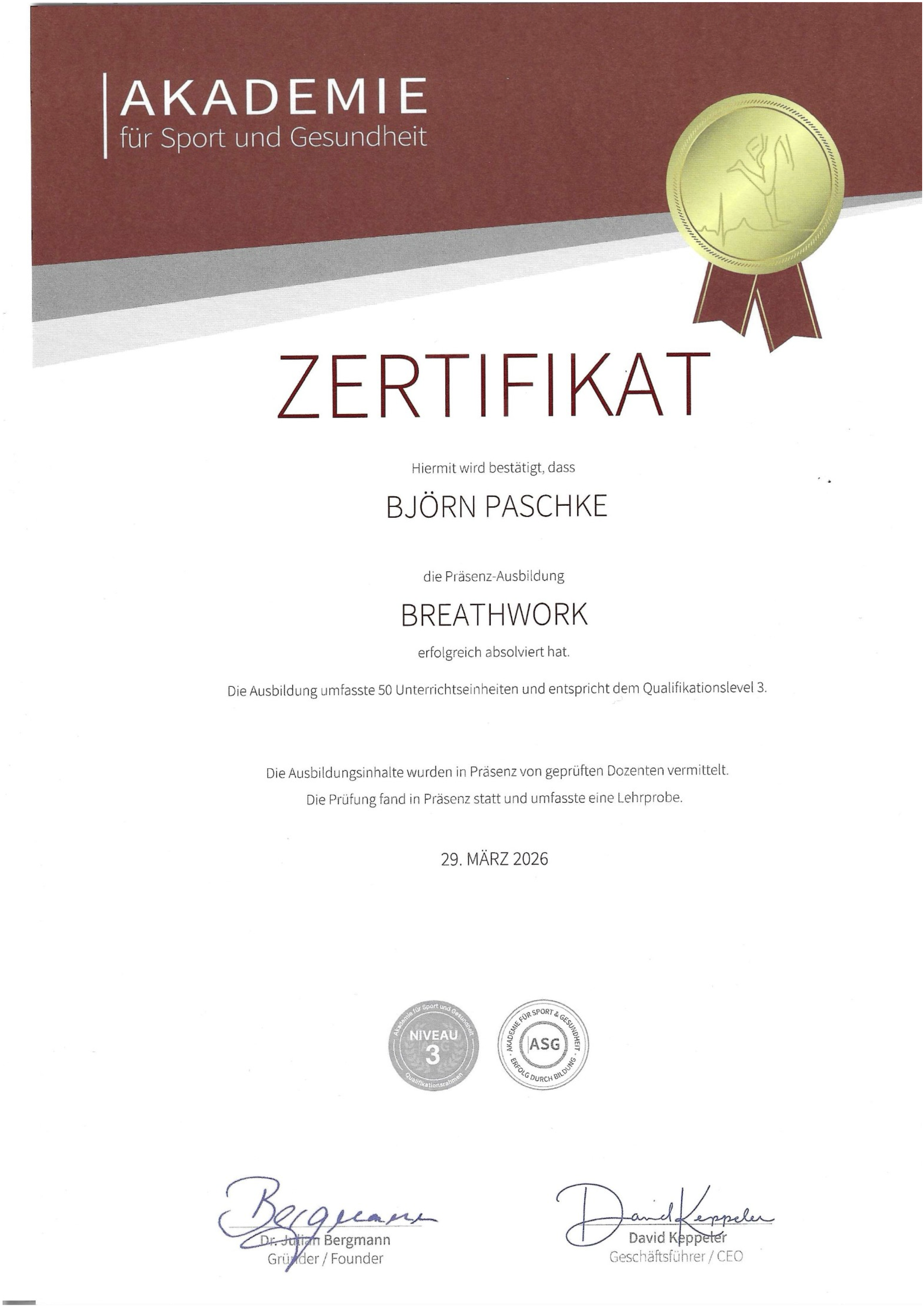 Zertifikat 3